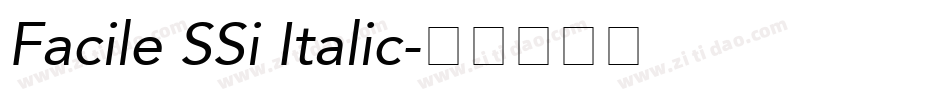 Facile SSi Italic字体转换